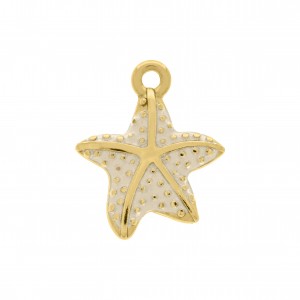 Pingente Estrela-do-Mar Ouro com Nude 24mm