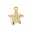 Pingente Estrela-do-Mar Ouro com Nude 24mm