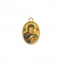 Pingente Perpétuo Socorro Ouro 23mm