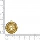 Pingente Medalha Número da Sorte Ouro 29mm