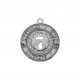 Pingente Medalha Número Sete da Sorte Níquel 29mm