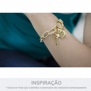 Conjunto Pingentes Amor Ouro