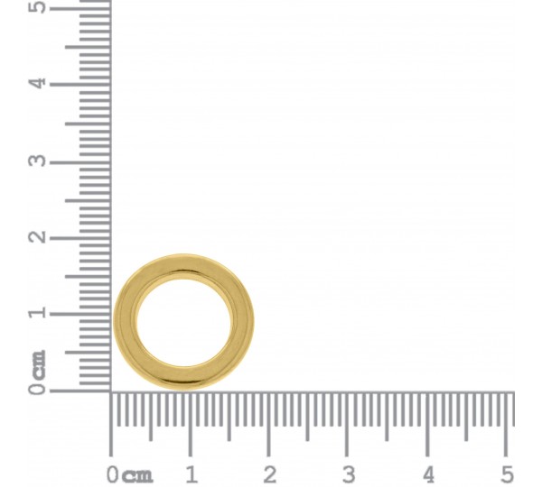 Argola Injetada Ouro 18mm