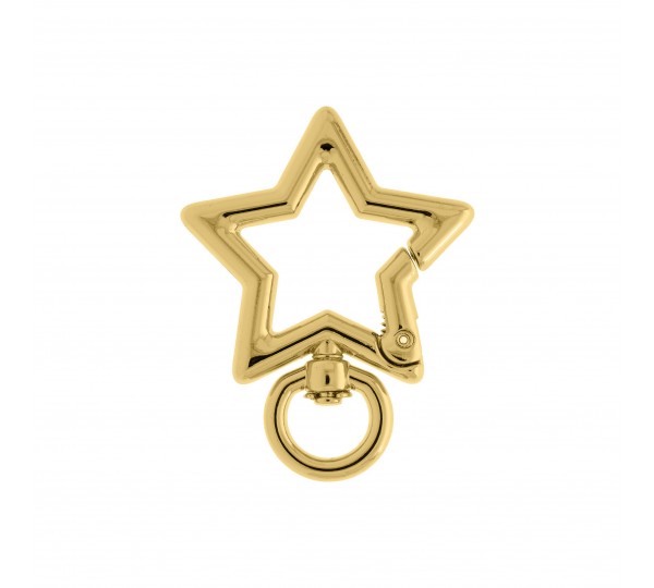 Mosquetão Estrela Ouro 45mm