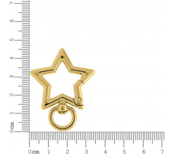 Mosquetão Estrela Ouro 45mm