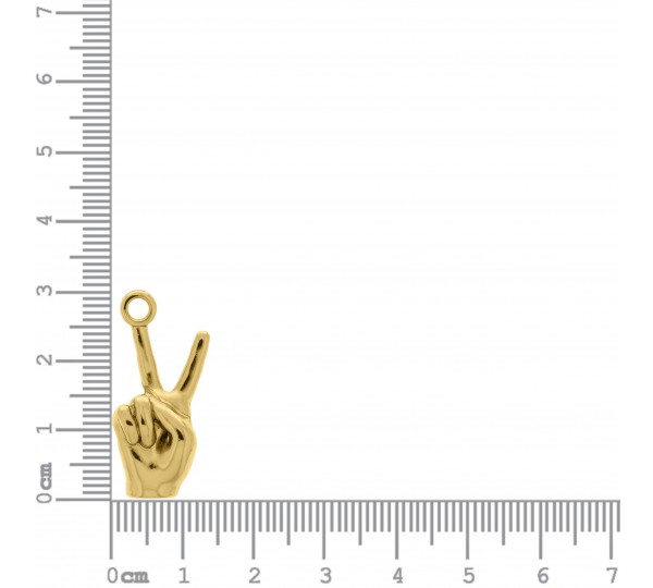 Pingente Mão Ouro 30mm