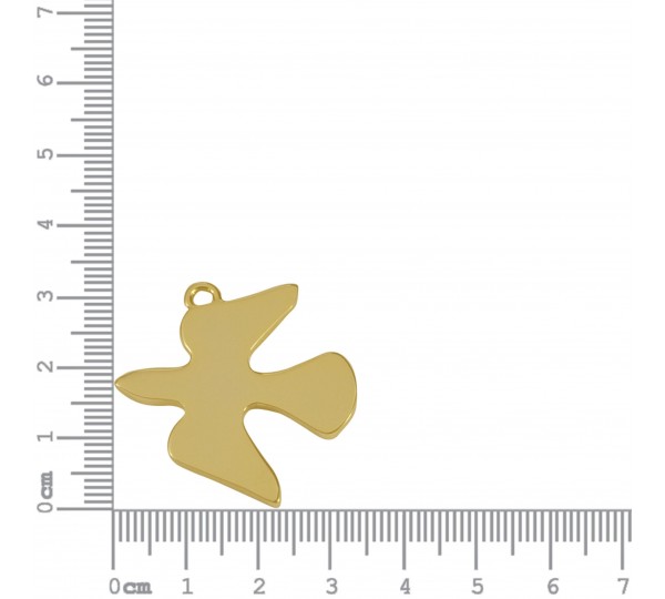 Pingente Pássaro Ouro 32mm