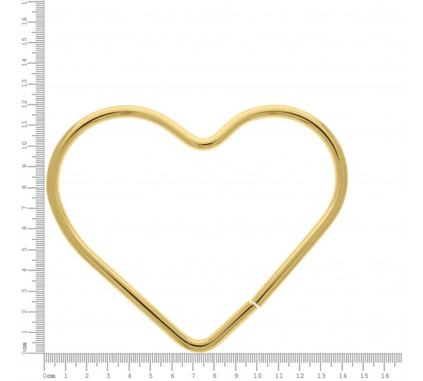 Alça para Bolsa de Coração Ouro 120mm