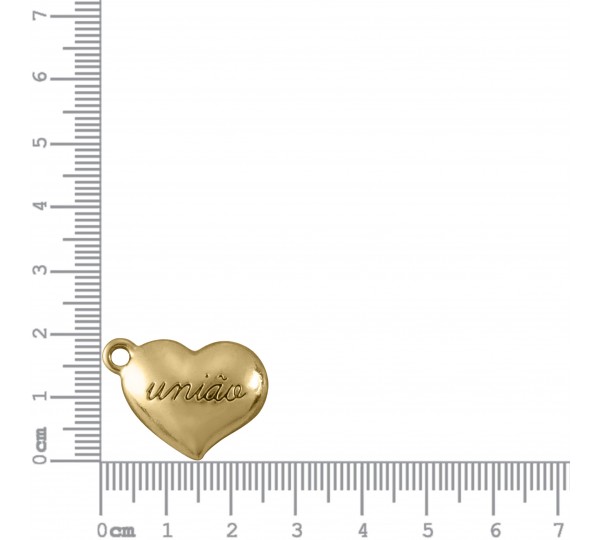 Conjunto Pingentes Corações Ouro