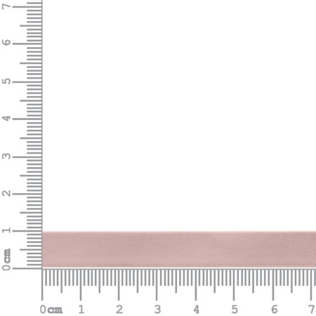 Tira Achatada de Couro Sintético Rosa Antigo 10mm