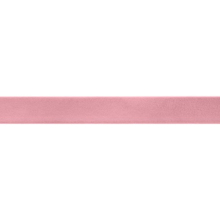 Tira Chata Rosa Chiclete de Couro Sintético Liso 10mm