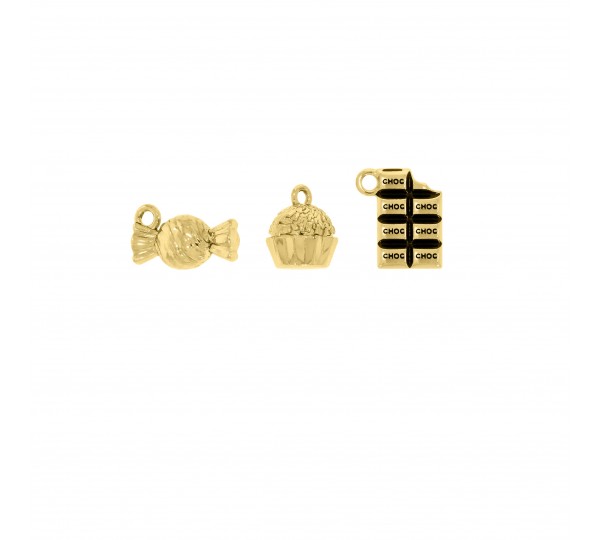 Conjunto Pingentes Docinhos Ouro