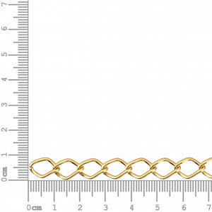 Corrente Ouro 1,70mm de Espessura com Elo de 12,50mm