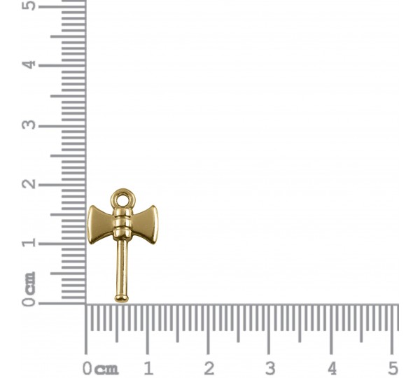 Pingente Ferramenta de Xangô Ouro 19mm