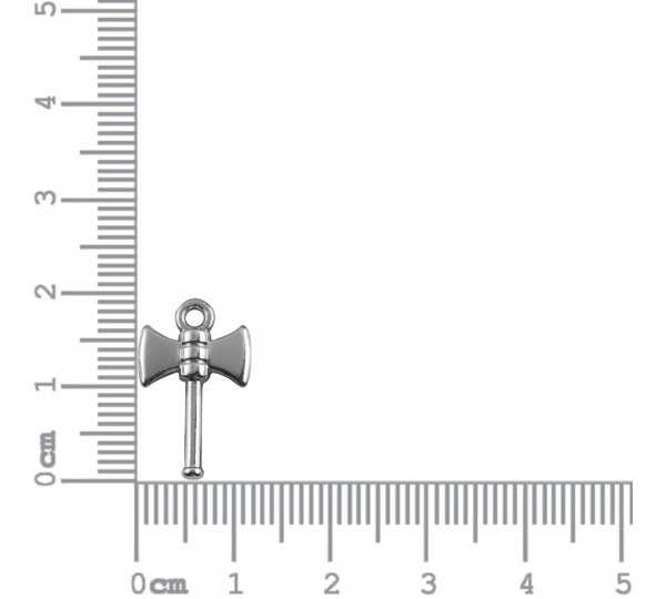 Pingente Ferramenta de Xangô Níquel 19mm