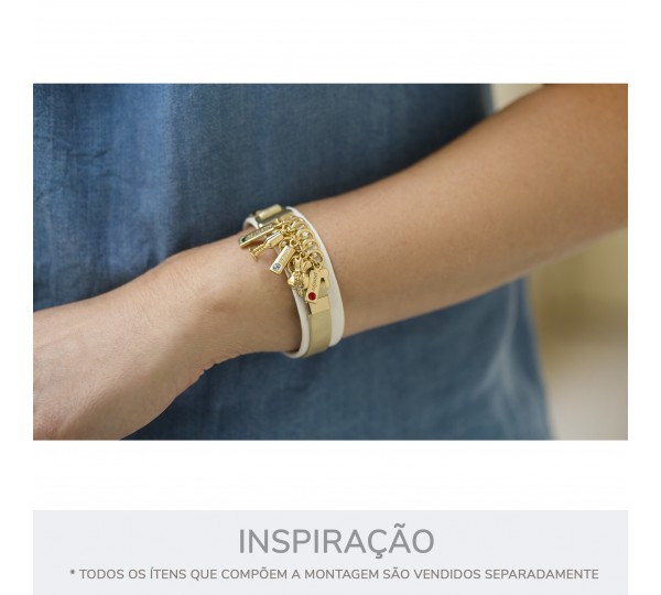 Conjunto Pingentes Desejos Níquel com Strass Colorido