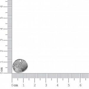 Pingente Medalha Redonda Ranhurada Níquel 14mm