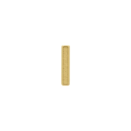 Passador Letra I Ouro 14mm