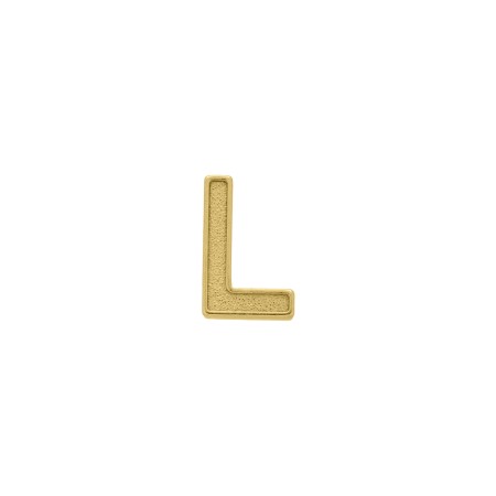 Passador Letra L Ouro 13mm
