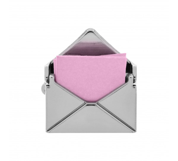Pingente Relicário Envelope Níquel 23mm