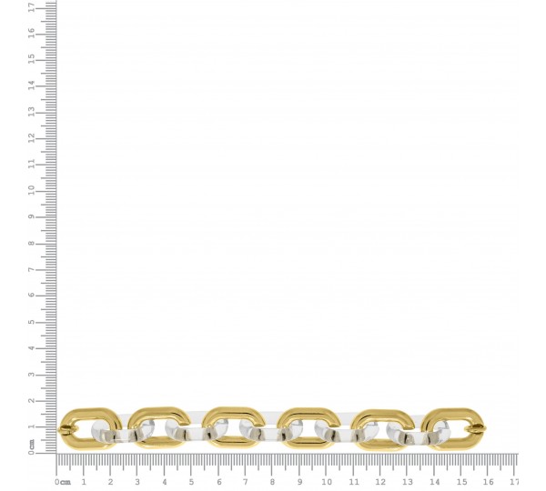 Montagem para Pulseira Ouro com Acrílico Transparente 158mm