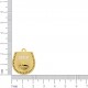 Pingente Medalha Oxóssi com Búzio Ouro 25mm