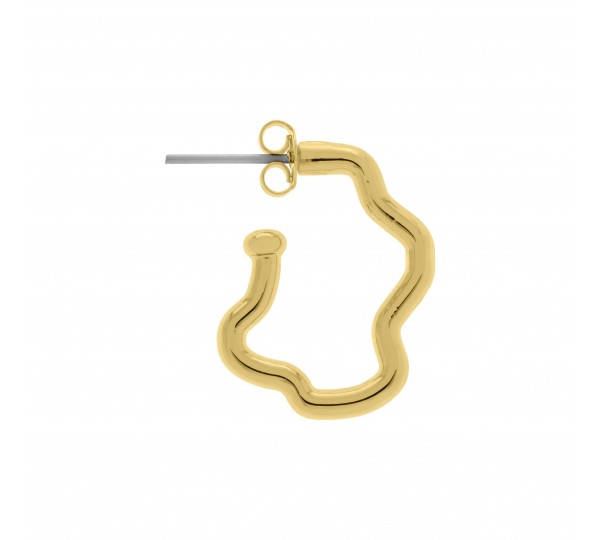 Brinco Orgânico Ouro 22mm