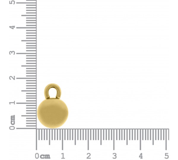 Pingente Redondo Ouro 18mm