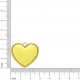 Pingente Coração Ouro com Amarelo 27mm