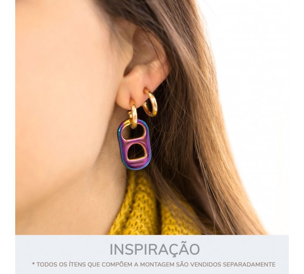 Pingente Lacre Latinha Vitrail Green 26mm