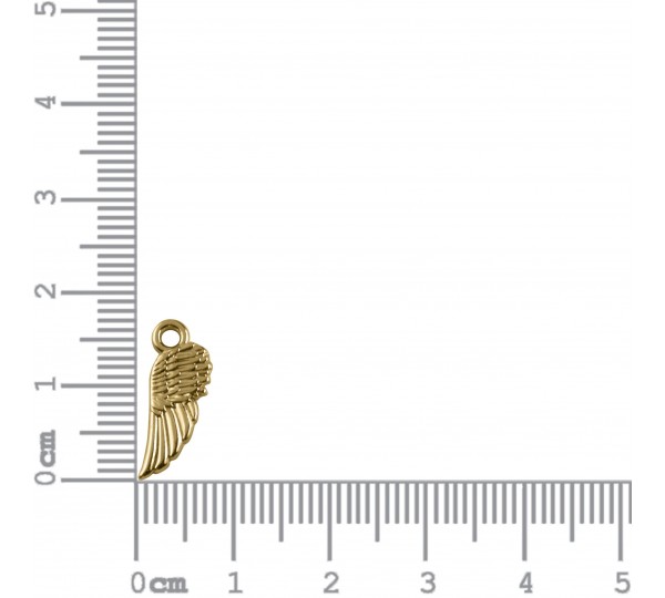 Pingente Asa Ouro 17mm
