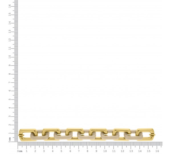 Montagem para Pulseira Ouro com Elo Perolizado 157mm