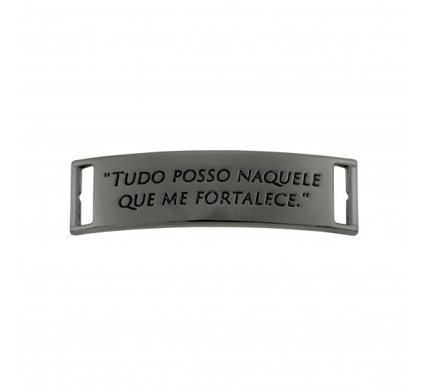 Bridão Tudo Posso Naquele Que Me Fortalece Grafite 52mm