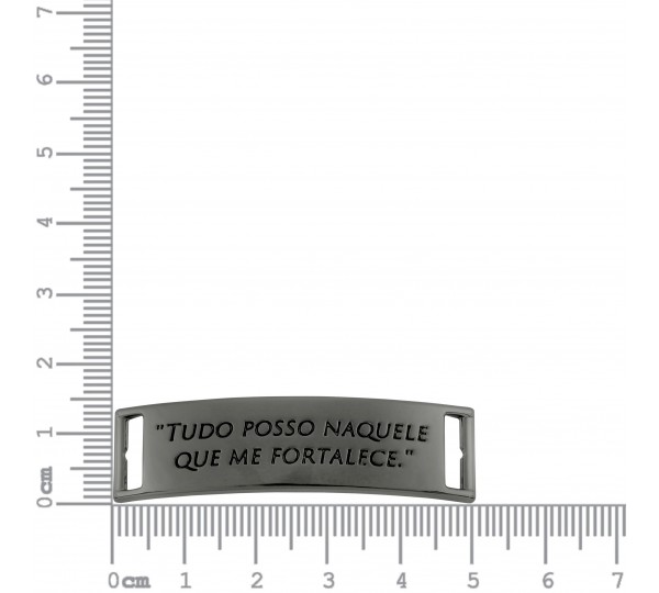 Bridão Tudo Posso Naquele Que Me Fortalece Grafite 52mm