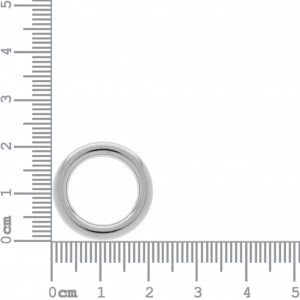 Argola de Montagem Redonda Injetada Níquel 21mm