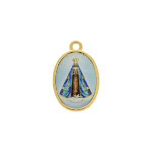 Pingente Nossa Senhora Aparecida Ouro 23mm