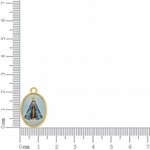 Pingente Nossa Senhora Aparecida Ouro 23mm