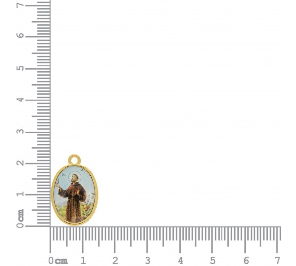 Pingente São Francisco de Assis Ouro 23mm