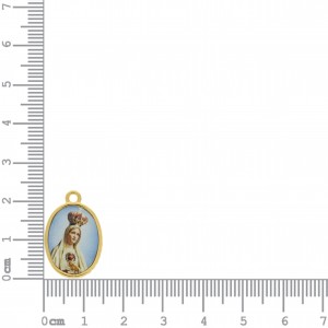 Pingente Nossa Senhora de Fátima Ouro 23mm