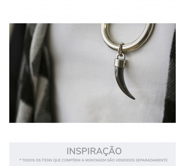 Pingente Dente de Sabre Ouro 42mm