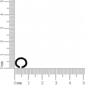 Argola de Montagem Redonda Preto 9mm