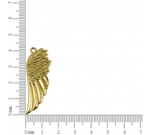 Pingente Asa Ouro 43mm