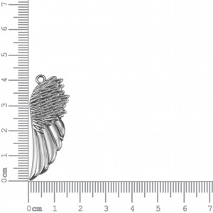 Pingente Asa Níquel 43mm