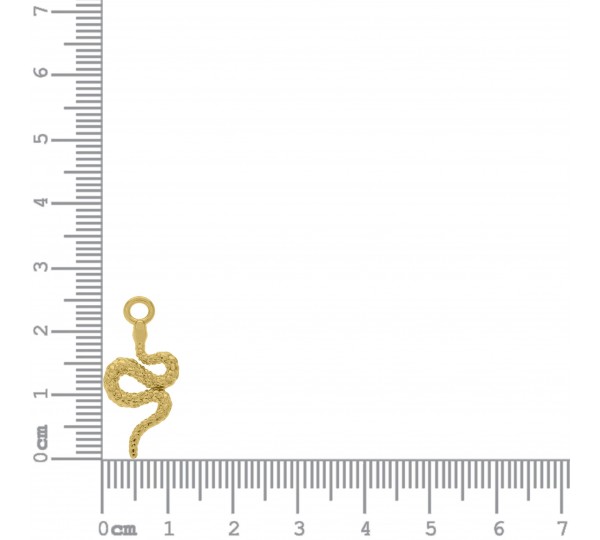 Pingente Cobra Ouro 25mm