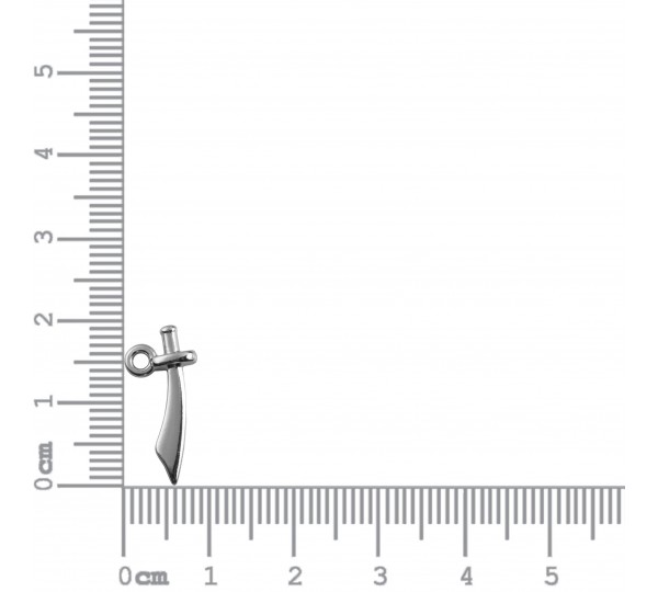 Pingente Ferramenta de Iansã Níquel 19mm