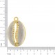Pingente Búzio Ouro com Pérola 46mm