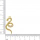 Pingente Cobra Ouro com Strass 38mm