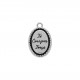 Pingente Medalha Santa Terezinha Níquel 23mm