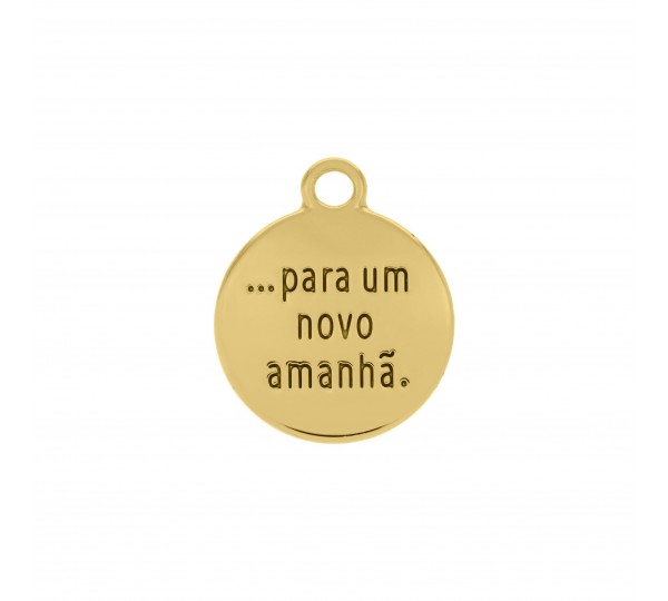 Conjunto Desejos Ouro com Resina 18mm