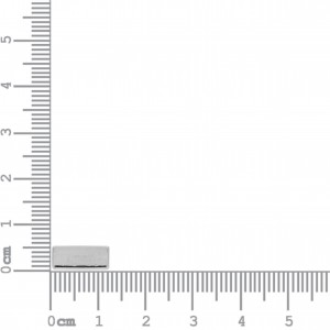 Passador Retangular Níquel 12mm
